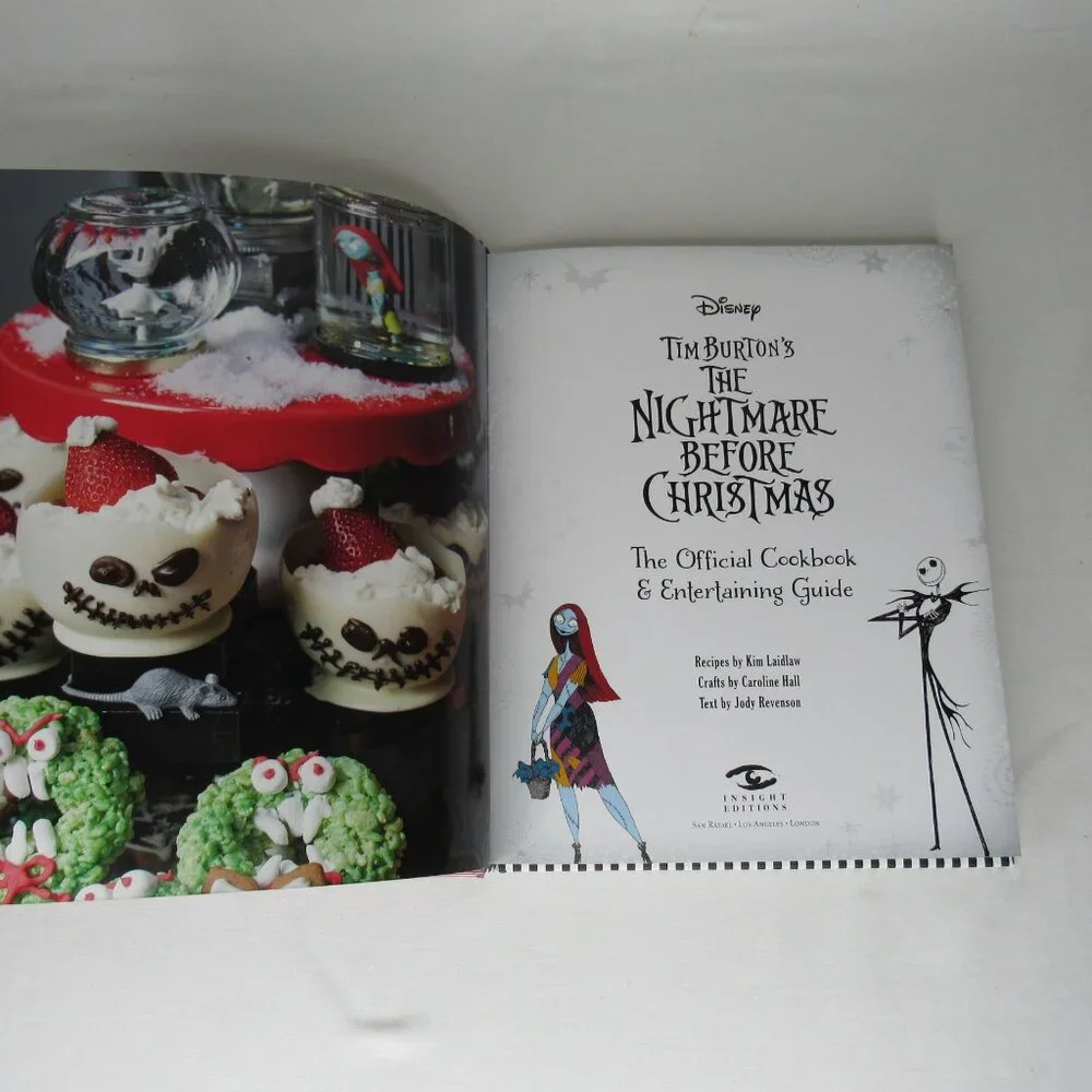 Disney Tim Burton's Nightmare Before Christmas Official Cookbook Hardcover